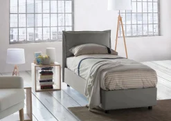 Letto singolo Abroghat, adatto per materasso Cm 90x200,<Dmora Cheap