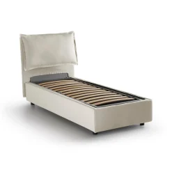 Letto singolo Abroghat, adatto per materasso Cm 90x200,<Dmora Flash Sale