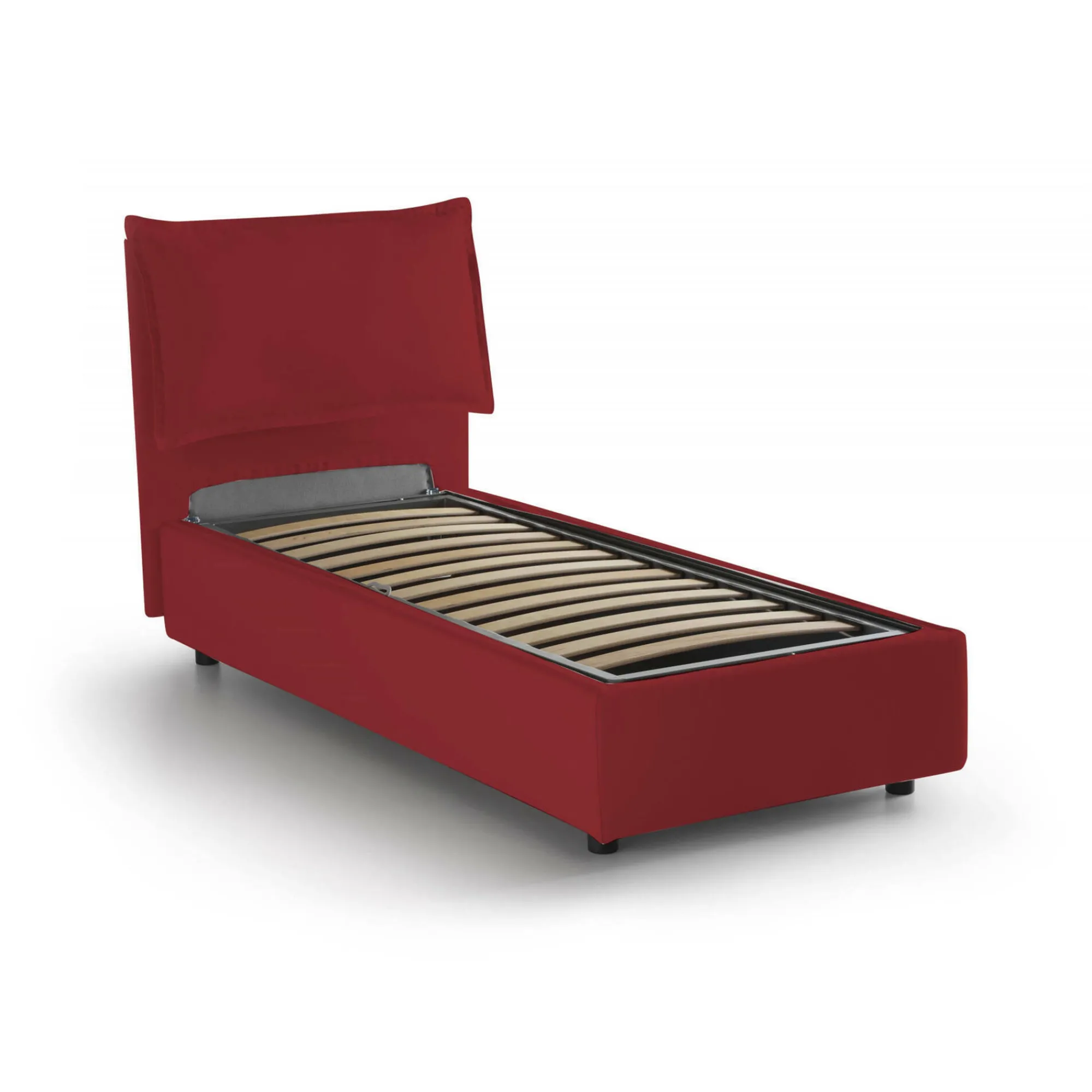 Letto singolo Abroghat, adatto per materasso Cm 90x200,<Dmora Flash Sale