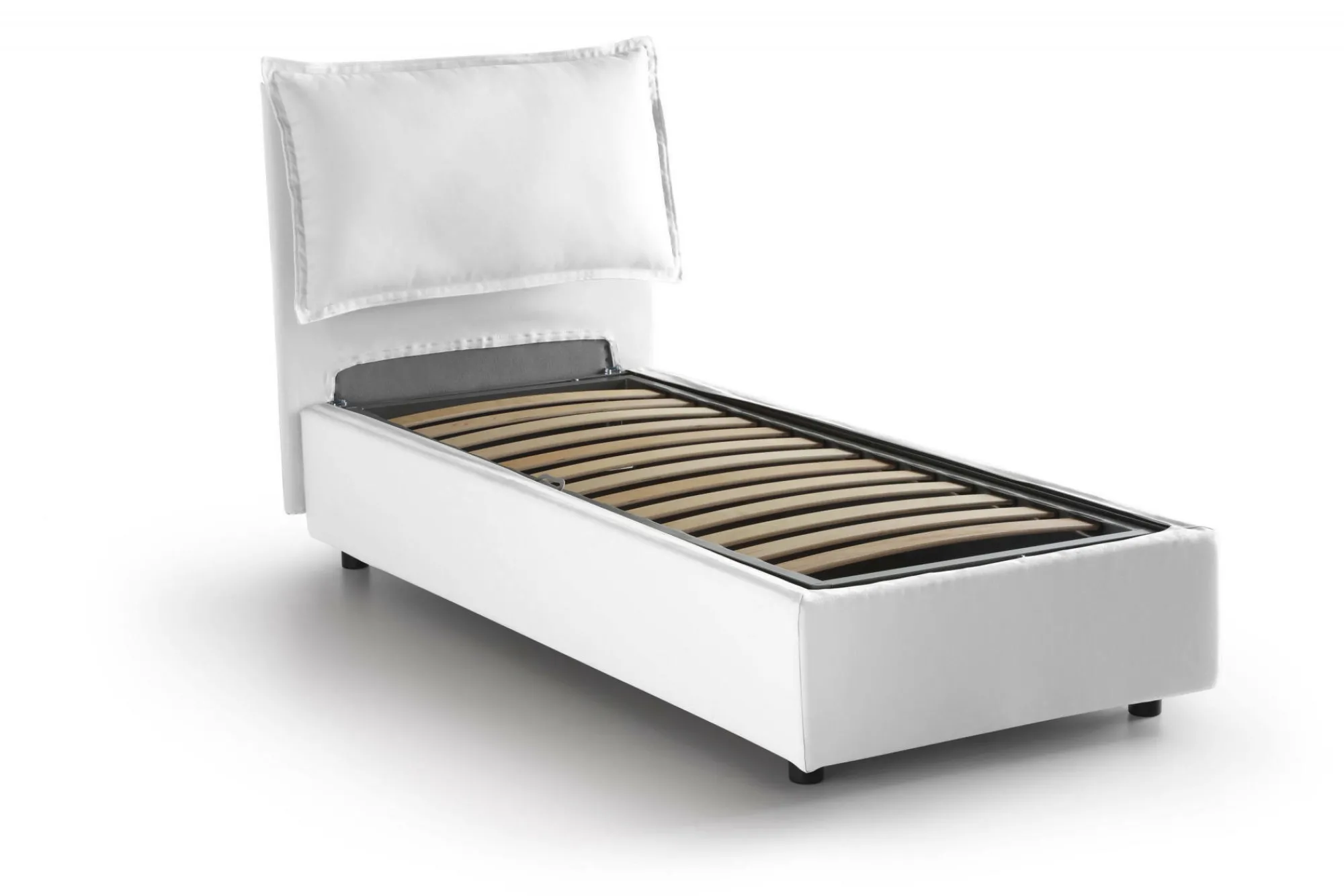 Letto singolo Abroghat, adatto per materasso Cm 90x200,<Dmora Shop