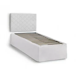 Letto singolo Accu, per materasso da Cm 80x190,<Dmora Shop