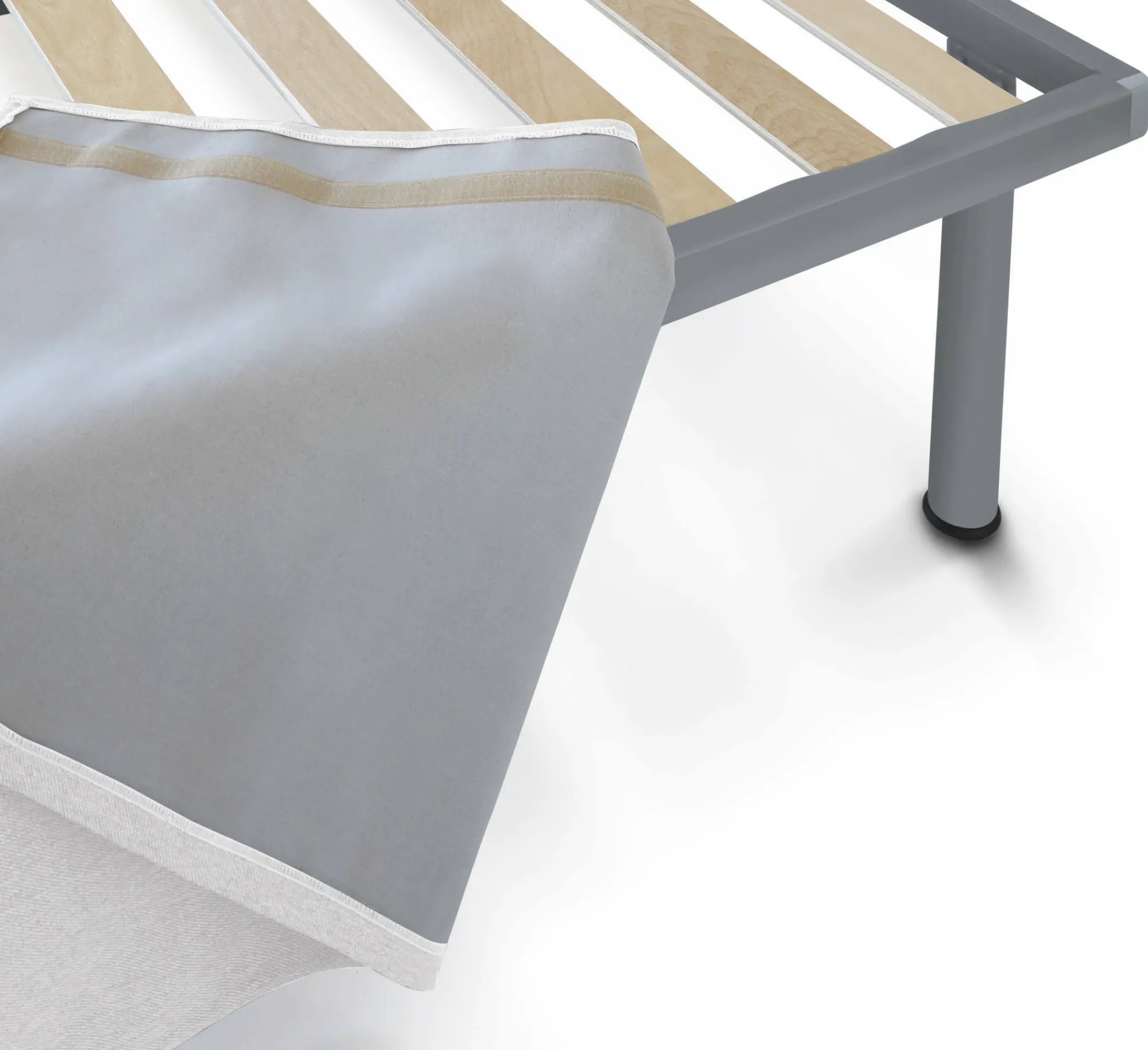 Letto singolo Accu, per materasso da Cm 80x190,<Dmora Shop