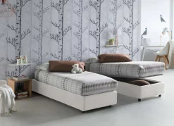 Letto singolo Acetico, adatto per materasso Cm 90x200,<Dmora Online