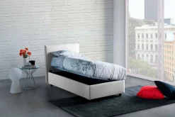 Letto singolo Acuila, adatto per materasso Cm 80x190,<Dmora Cheap