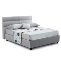 Letto singolo Adalpina, Con materasso Cm 80x200 incluso,<Dmora Discount