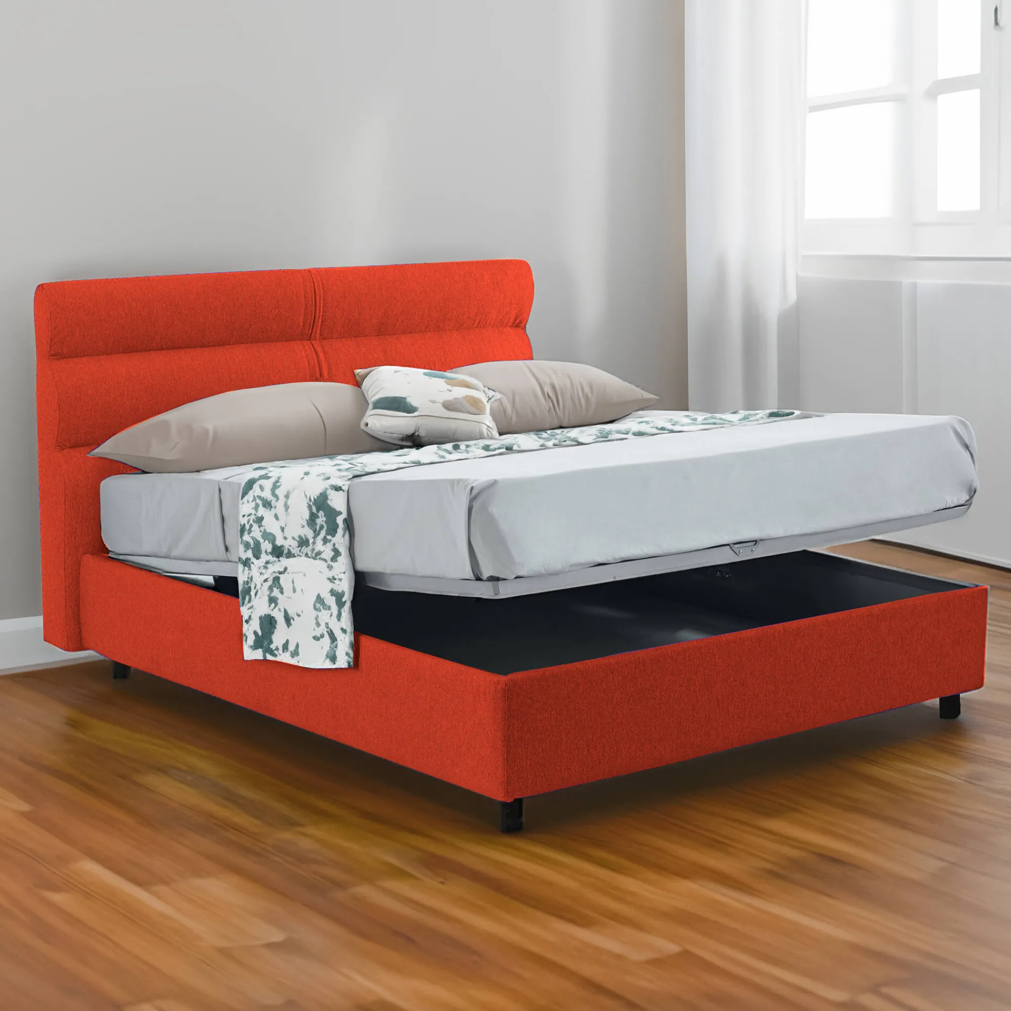 Letto singolo Adalpina, Con materasso Cm 80x200 incluso,<Dmora Discount