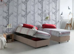 Letto singolo Adoxa, adatto per materasso Cm 80x190,<Dmora Fashion