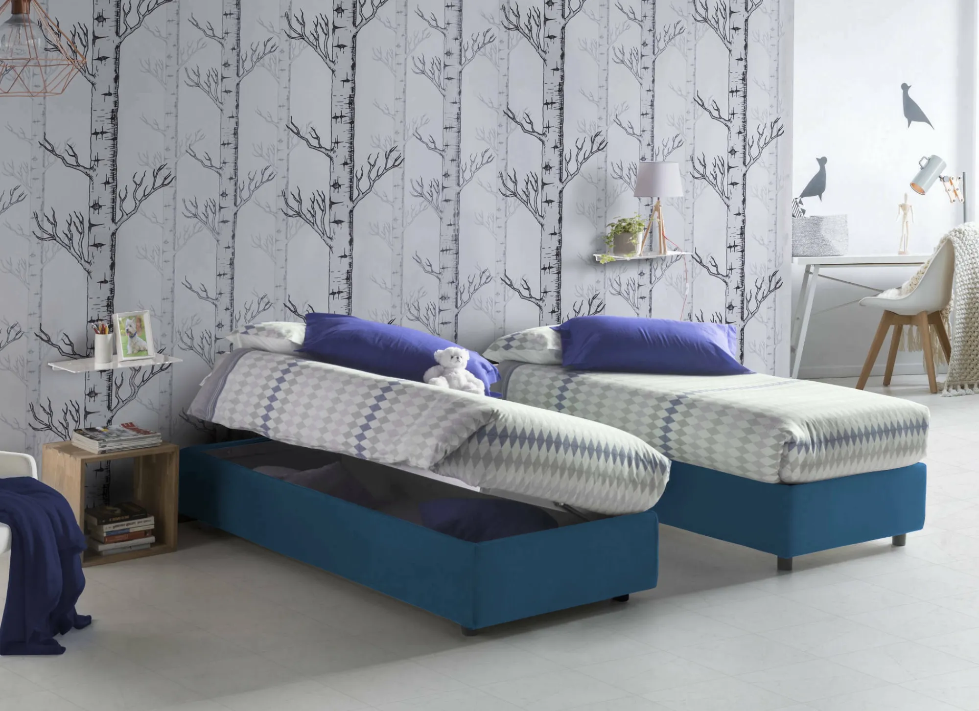 Letto singolo Adoxa, adatto per materasso Cm 80x190,<Dmora Best Sale