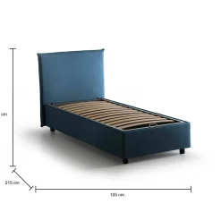 Letto singolo Alder, adatto per materasso Cm 90x200,<Dmora Best Sale