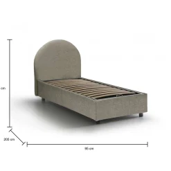 Letto singolo Amantea, adatto per materasso Cm 80x190,<Dmora Best Sale
