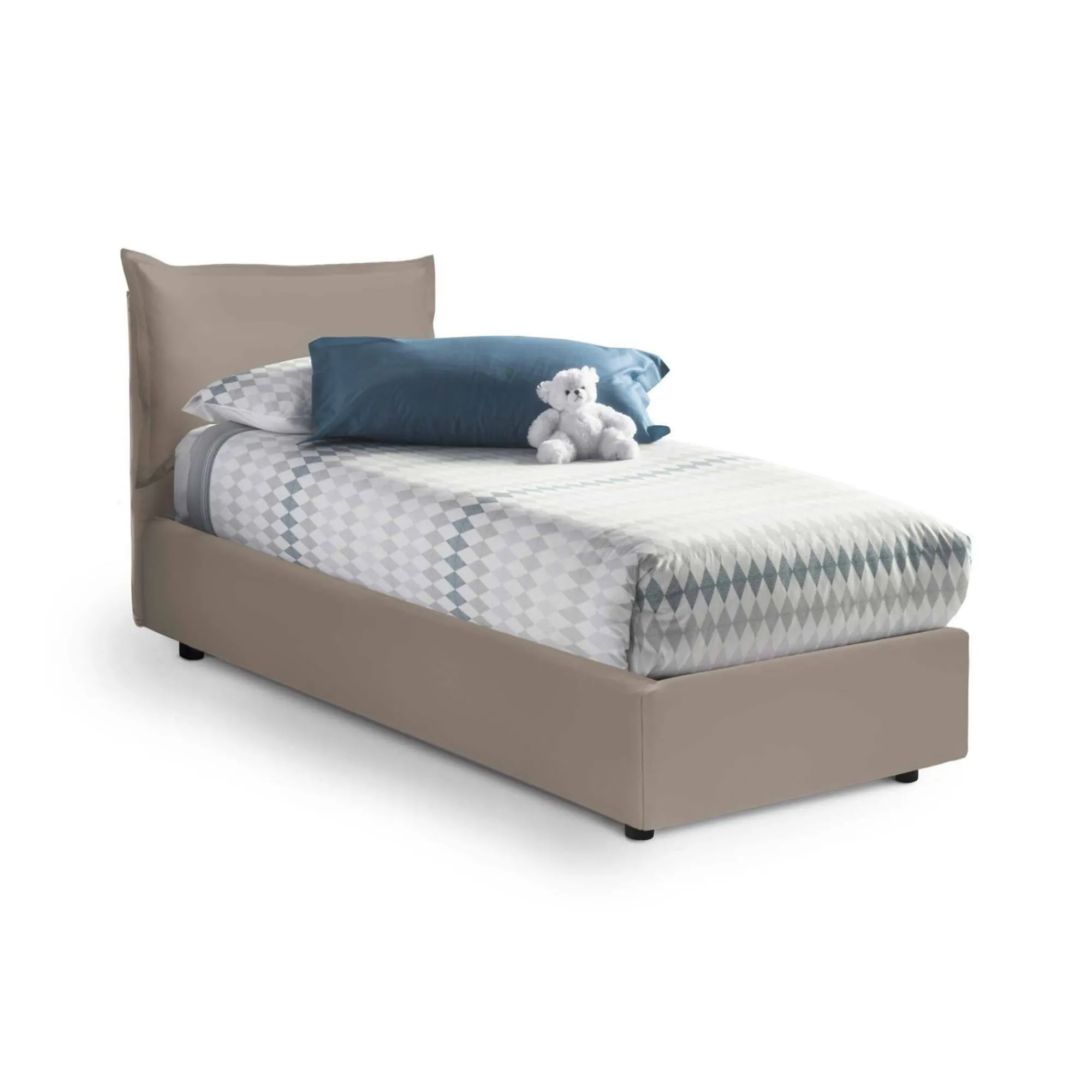 Letto singolo Anathema, adatto per materasso Cm 80x190,<Dmora Store