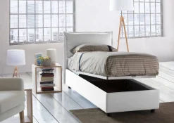 Letto singolo Ancara, con materasso Cm 80x200 incluso,<Dmora New