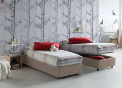 Letto singolo Aquolina, adatto per materasso Cm 80x190,<Dmora Shop