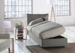 Letto singolo Aren, con materasso Cm 80x190 incluso,<Dmora Flash Sale