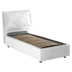Letto singolo Aren, con materasso Cm 80x190 incluso,<Dmora Discount