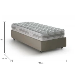 Letto singolo Aribal, con materasso Cm 90x200 incluso,<Dmora Store