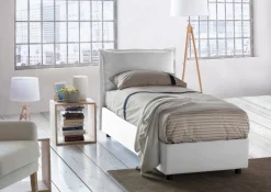Letto singolo Armaduk, con materasso Cm 80x190 incluso,<Dmora Cheap