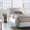 Letto singolo Arzon, con materasso Cm 90x200 incluso,<Dmora Cheap