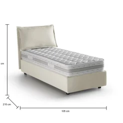 Letto singolo Arzon, con materasso Cm 90x200 incluso,<Dmora Best Sale
