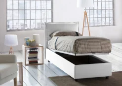 Letto singolo Arzon, con materasso Cm 90x200 incluso,<Dmora Cheap