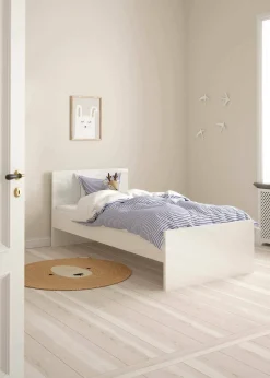 Letto singolo Assar, 96x197 h80 cm, Bianco<Dmora Outlet