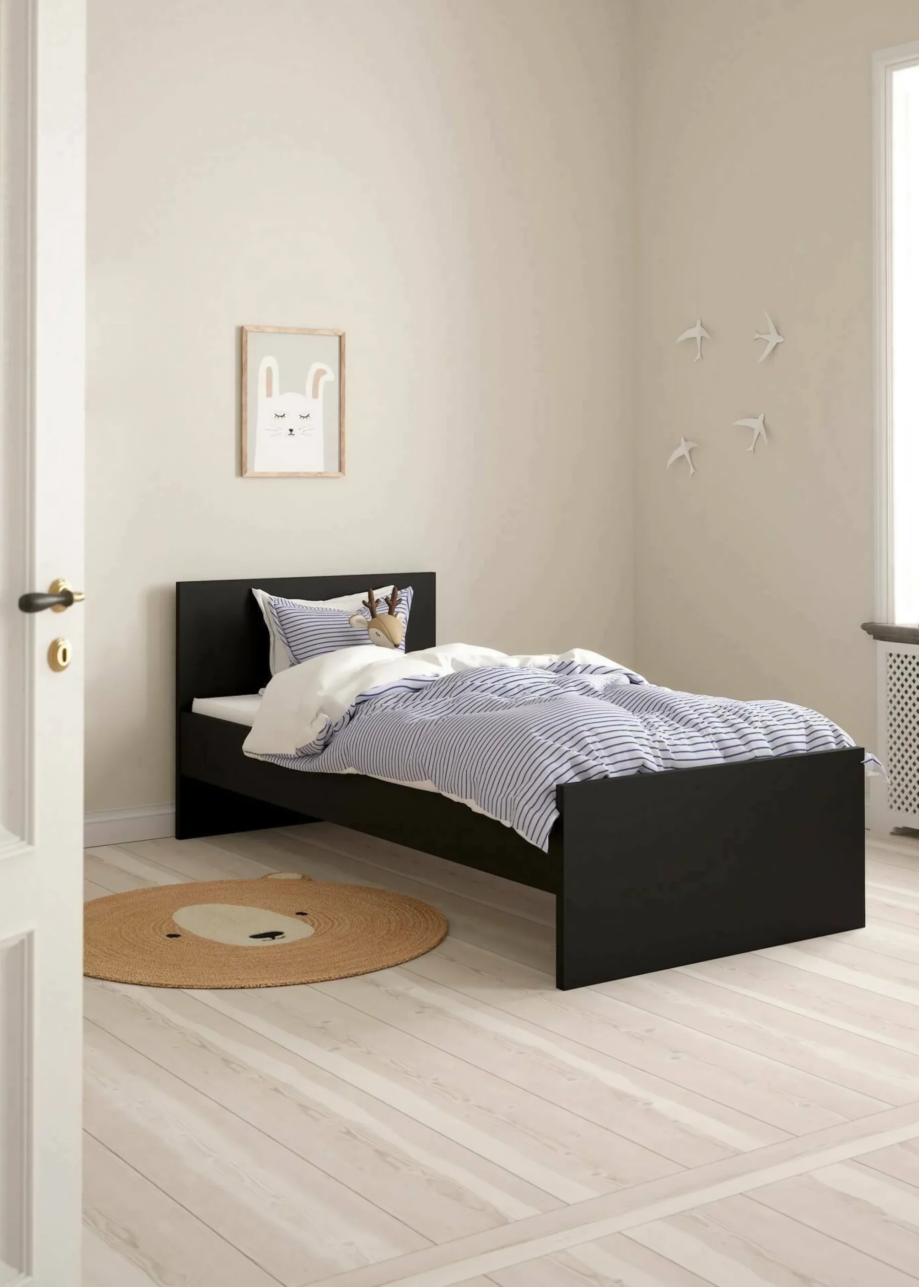 Letto singolo Assar, 96x197 h80 cm,<Dmora New
