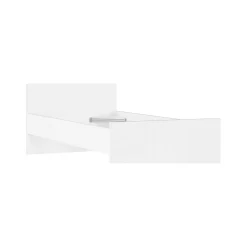 Letto singolo Assar, 96x197 h80 cm, Bianco<Dmora Outlet