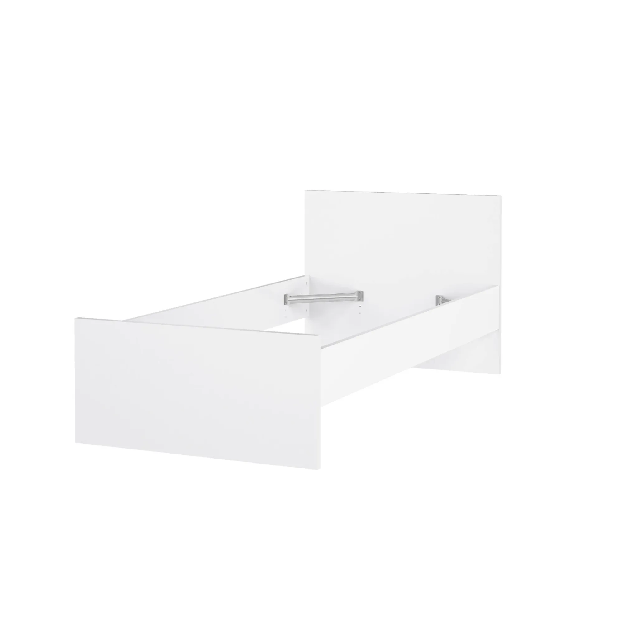 Letto singolo Assar, 96x197 h80 cm, Bianco<Dmora Outlet