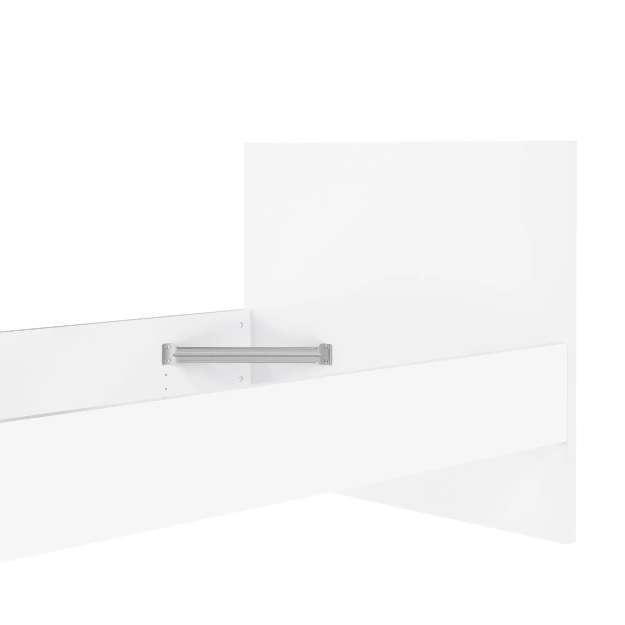 Letto singolo Assar, 96x197 h80 cm, Bianco<Dmora Outlet