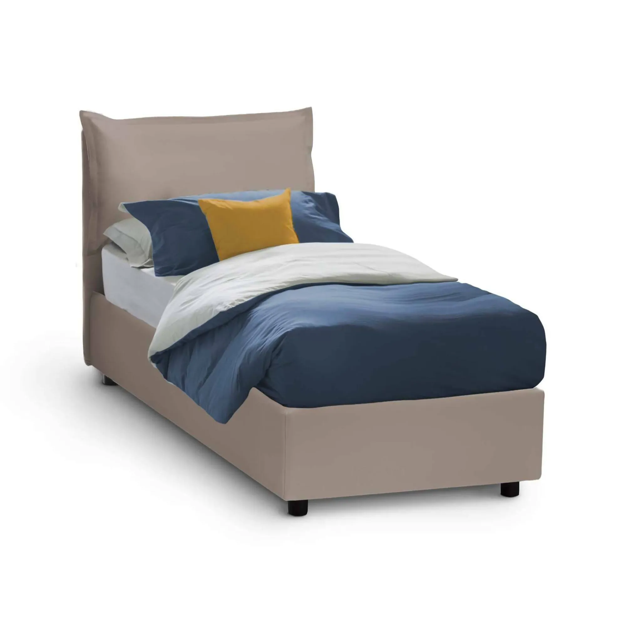 Letto singolo Assoreta, con materasso Cm 90x200 incluso,<Dmora Online