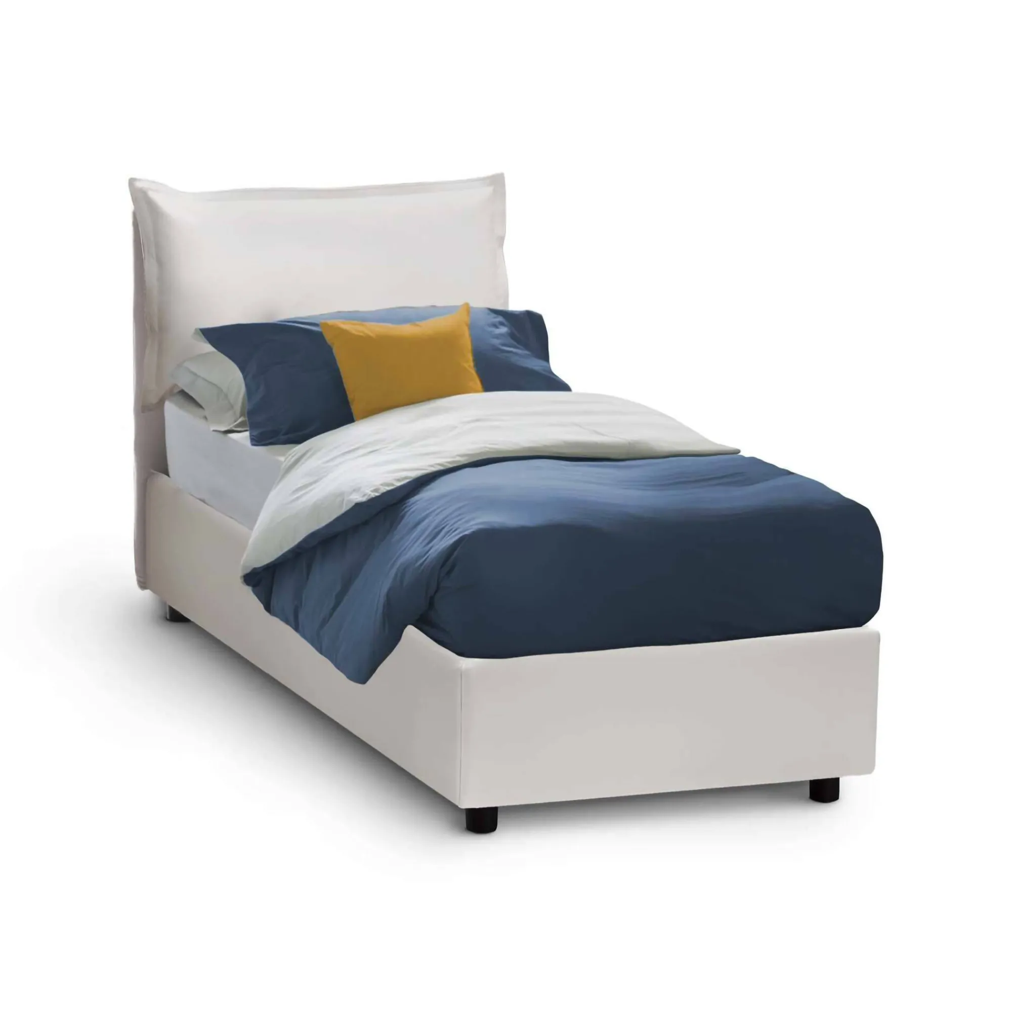 Letto singolo Assoreta, con materasso Cm 90x200 incluso,<Dmora Sale
