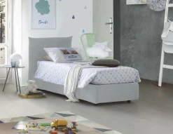 Letto singolo Astianatte, con materasso Cm 80x190 incluso,<Dmora Outlet