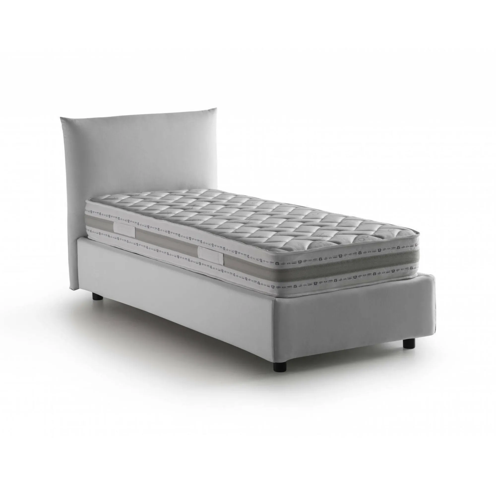 Letto singolo Astianatte, con materasso Cm 80x190 incluso,<Dmora Outlet