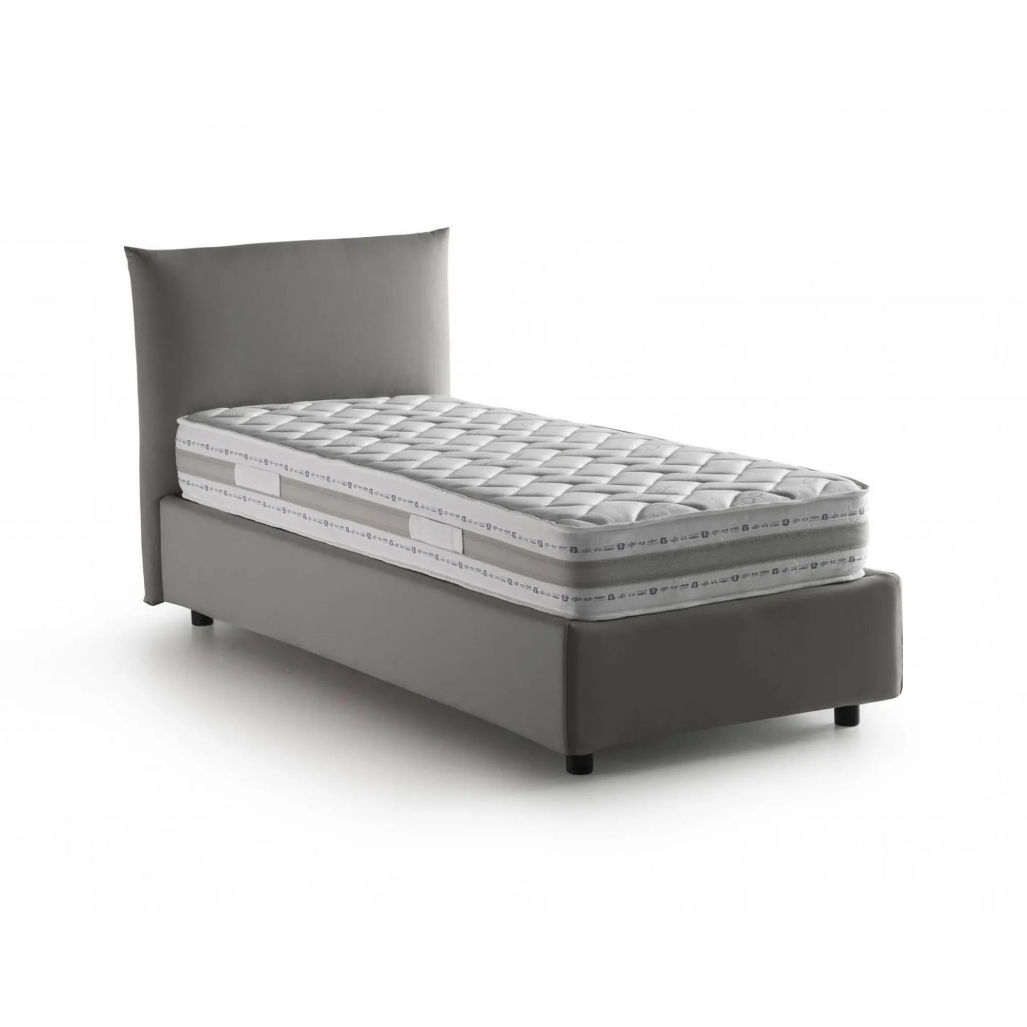 Letto singolo Astianatte, con materasso Cm 80x190 incluso,<Dmora Best