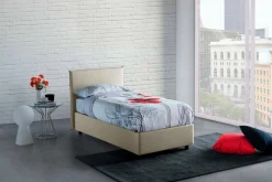 Letto singolo Astor, con materasso Cm 80x190 incluso,<Dmora Hot