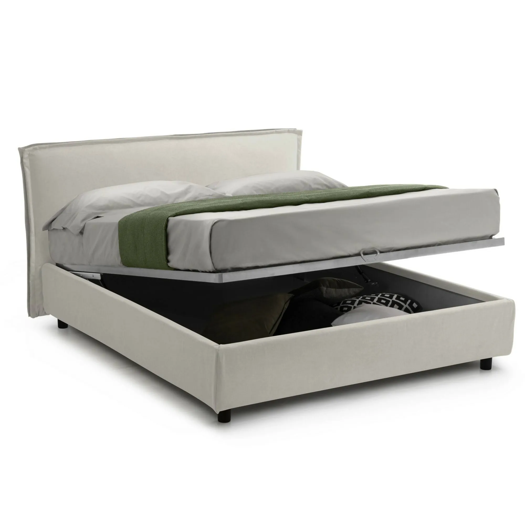 Letto singolo Atrelmo, Con materasso Cm 80x200 incluso,<Dmora Outlet