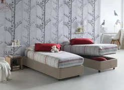Letto singolo Avova, con materasso Cm 80x200 incluso,<Dmora Cheap