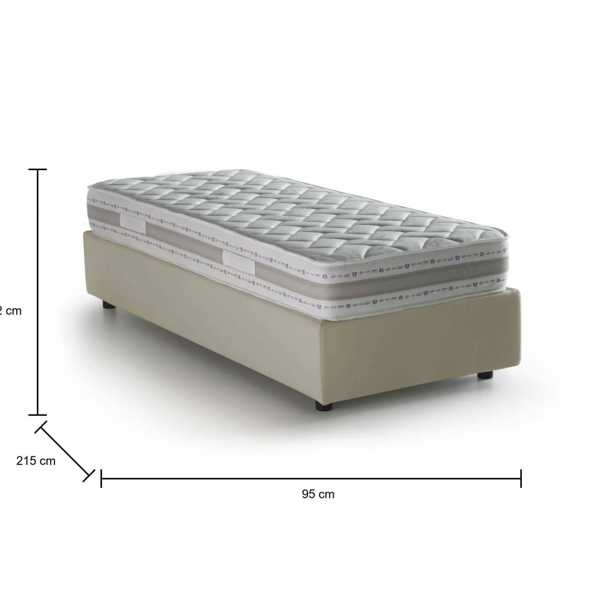 Letto singolo Avova, con materasso Cm 80x200 incluso,<Dmora Best Sale