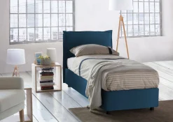 Letto singolo Azzurrino, adatto per materasso Cm 80x200,<Dmora Hot