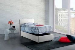 Letto singolo Boudicca, con materasso Cm 80x200 incluso,<Dmora Best Sale