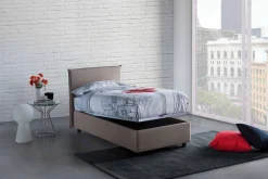 Letto singolo Boudicca, con materasso Cm 80x200 incluso,<Dmora Store