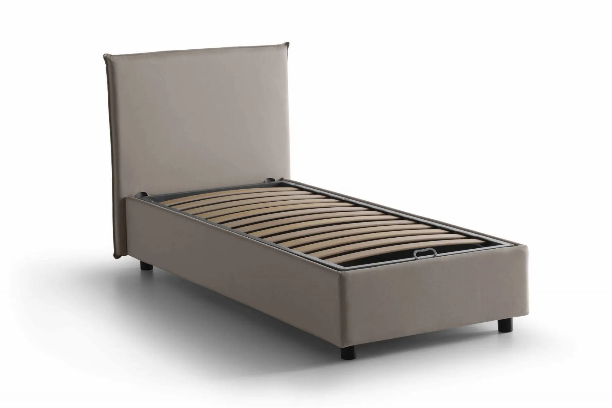 Letto singolo Boudicca, con materasso Cm 80x200 incluso,<Dmora Store