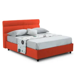 Letto singolo Brendola, Con materasso Cm 80x190 incluso,<Dmora Outlet