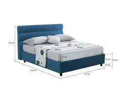 Letto singolo Brendola, Con materasso Cm 80x190 incluso,<Dmora Store