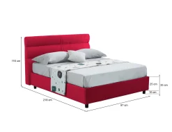 Letto singolo Brez, Adatto a materasso Cm 80x190,<Dmora Fashion