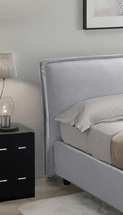 Letto singolo Brozolo, Con materasso Cm 80x190 incluso,<Dmora Fashion