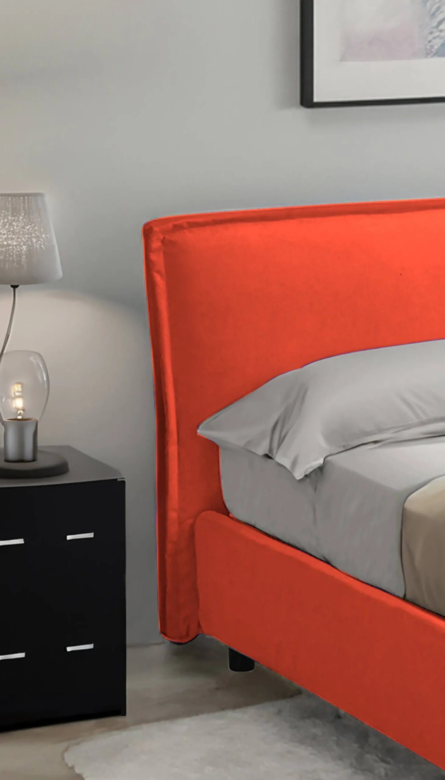 Letto singolo Brozolo, Con materasso Cm 80x190 incluso,<Dmora New