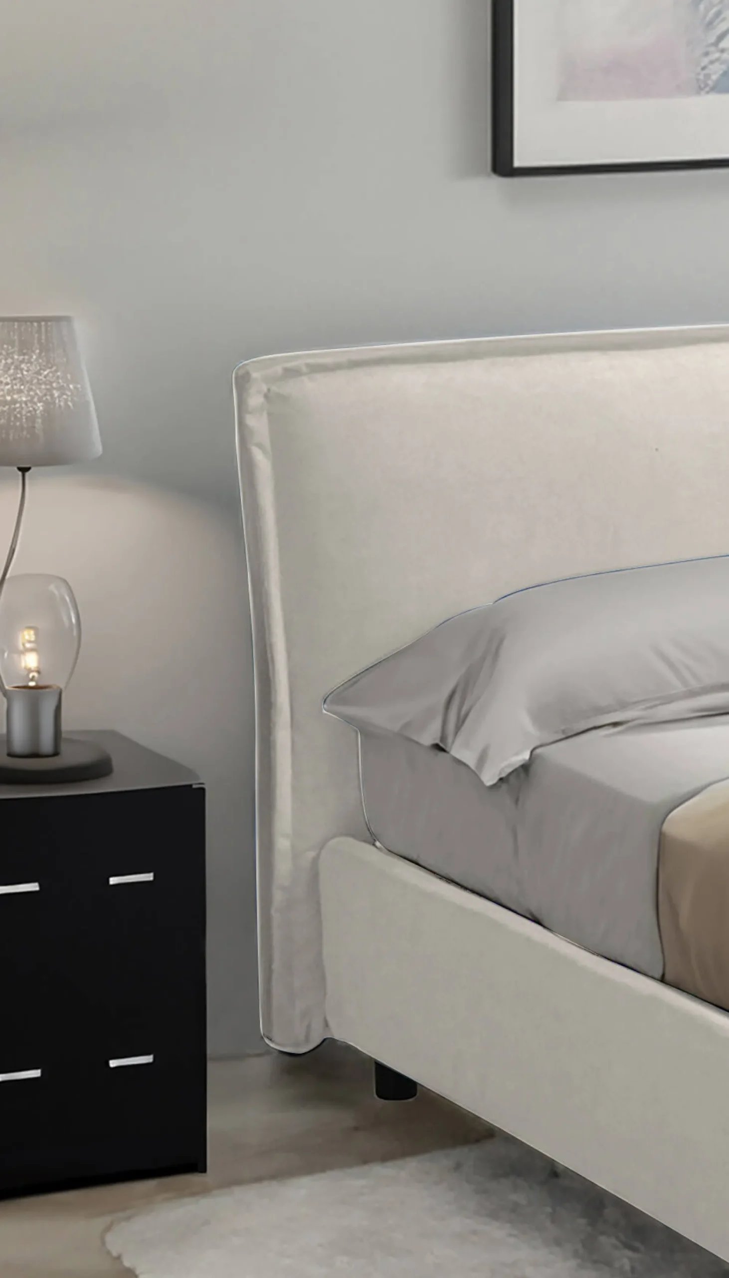 Letto singolo Brozolo, Con materasso Cm 80x190 incluso,<Dmora Best