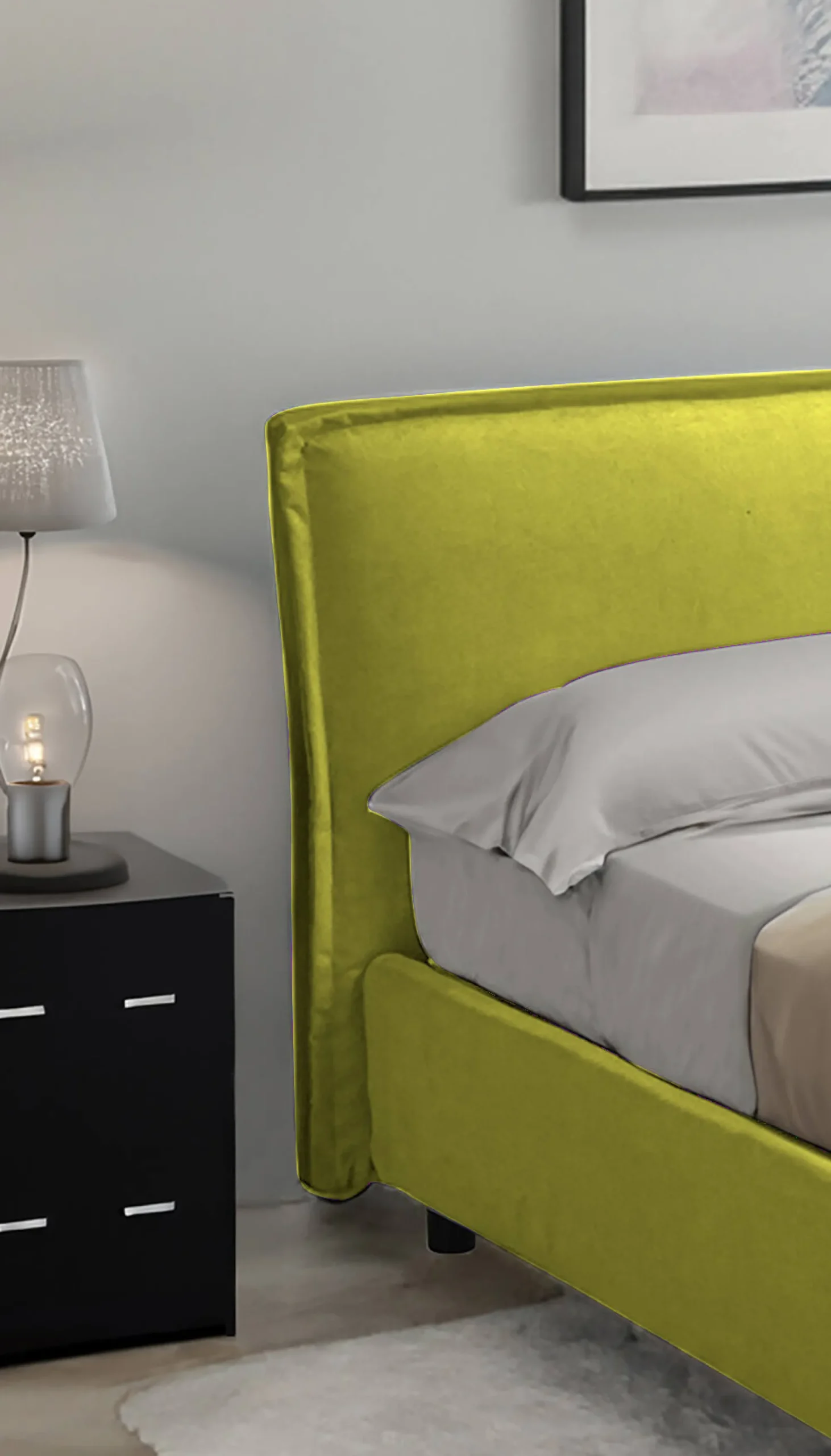Letto singolo Brozolo, Con materasso Cm 80x190 incluso,<Dmora Best