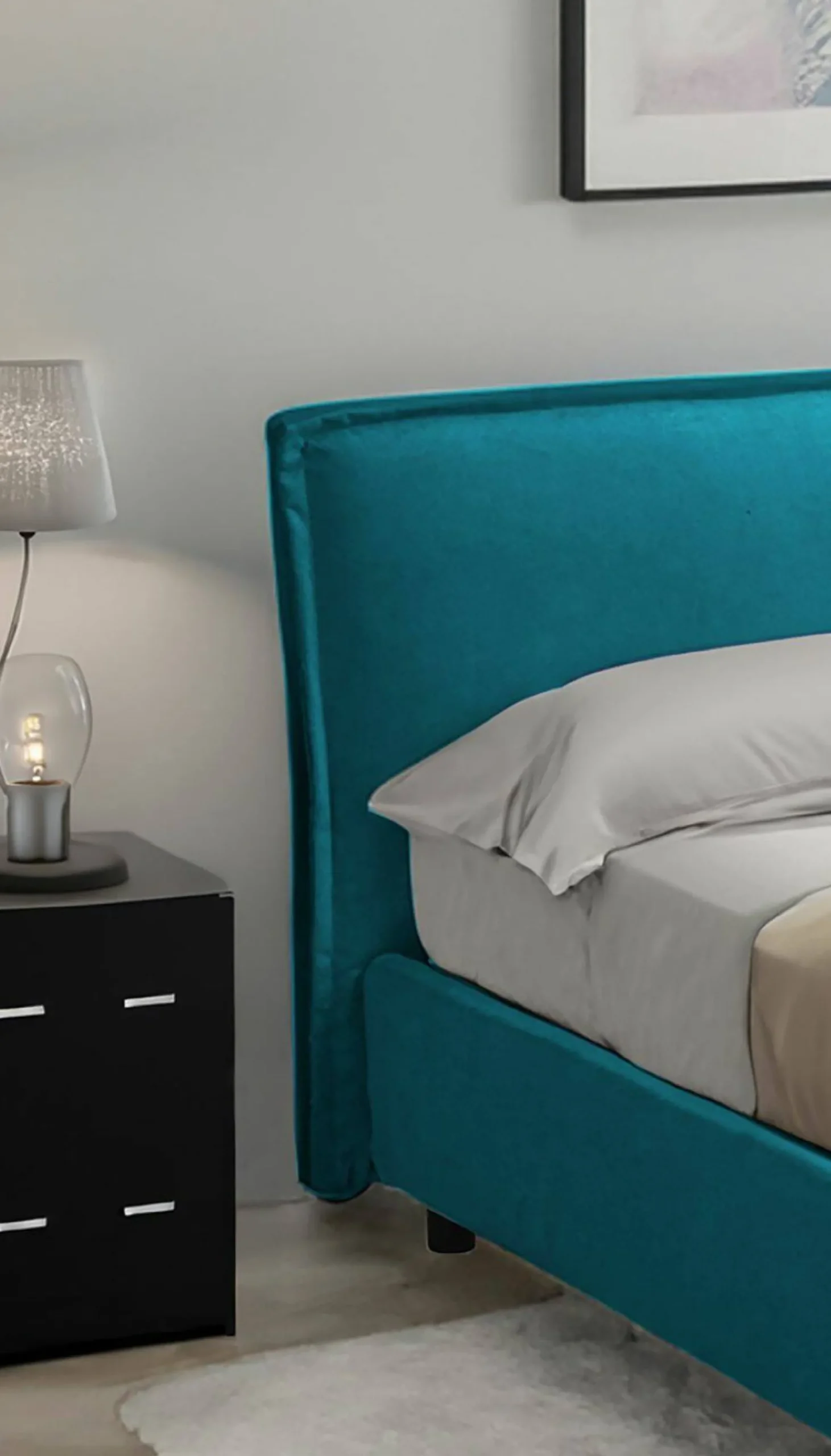 Letto singolo Bruino, Adatto a materasso Cm 80x200,<Dmora Best